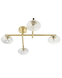 Kai - Satin Brass Bathroom 4 Light Fitting