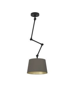 Eglo Lighting - Pistunio - 390198 - Black Brass Cappuccino Flush Ceiling Light