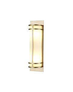 Feiss Lighting - Fusion - FE-FUSION2-PNBR - Natural Brass Opal Glass 2 Light Wall Washer Light