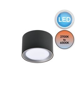 Nordlux - Landon Smart - 2110840103 - LED Black IP44 Bathroom Ceiling Flush Light