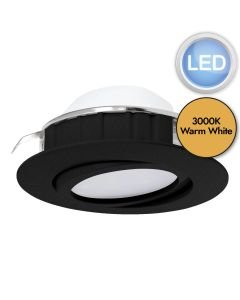 Eglo Lighting - Pineda - 900748 - LED Black Recessed Ceiling Downlight