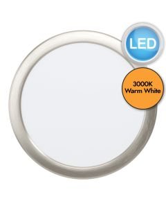 Eglo Lighting - Fueva 5 - 99139 - LED Satin Nickel White Recessed Ceiling Downlight