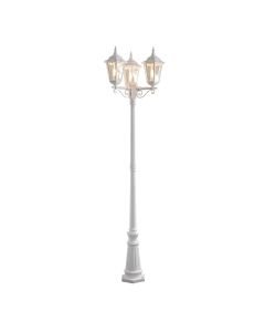 Konstsmide - Firenze - 7217-250 - White 3 Light Outdoor Lamp Post