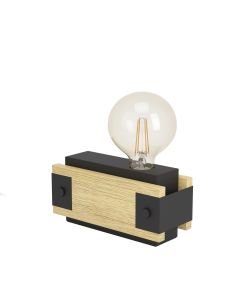 Eglo Lighting - Layham - 43469 - Wood Black Table Lamp