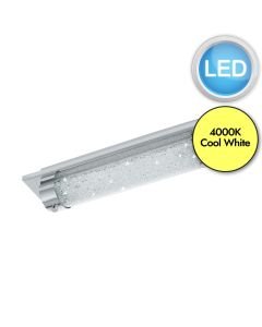 Eglo Lighting - Tolorico - 97054 - LED Chrome Clear Glass IP44 Bathroom Ceiling Flush Light