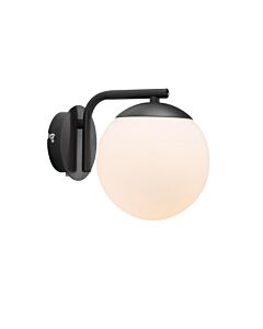 Nordlux - Grant - 47091003 - Black Opal Glass Plug In Wall Light