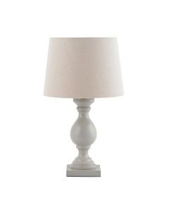 Endon Lighting - Marsham - MARSHAM-TLTA - Taupe Wood Ivory Table Lamp With Shade