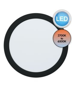 Eglo Lighting - Fueva-Z - 98846 - LED Black White IP44 Bathroom Recessed Ceiling Downlight