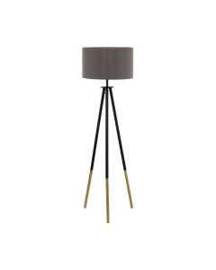 Eglo Lighting - Bidford - 49148 - Wood Cappuccino Tripod Floor Lamp