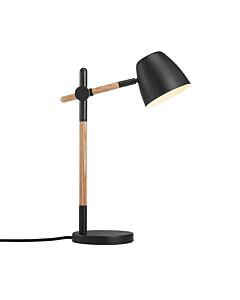 Nordlux - Theo - 2112645003 - Black Wood Task Table Lamp