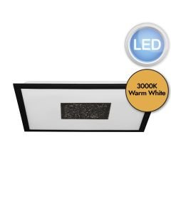 Eglo Lighting - Marmorata - 900559 - LED Black White Flush Ceiling Light