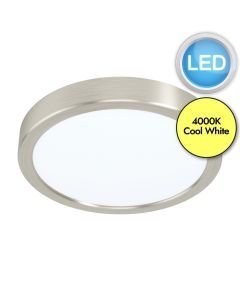 Eglo Lighting - Fueva 5 - 99229 - LED Satin Nickel White Flush Ceiling Light