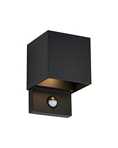 Saxby Lighting - Glover - 120810 - LED Black Clear Glass 2 Light IP54 Outdoor Wall Washer Light