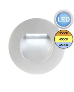 Saxby Lighting - Albus CCT - 103852 & 103854 - LED Silver IP65 Round Outdoor Recessed Marker Light