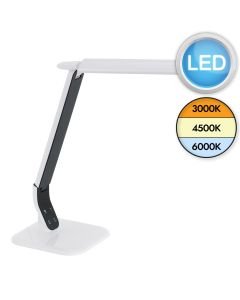 Eglo Lighting - Sellano - 93901 - LED White Black Touch Task Table Lamp