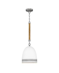 Hinkley Lighting - Nash - HK-NASH-P-AN - Antique Nickel White Ceiling Pendant Light