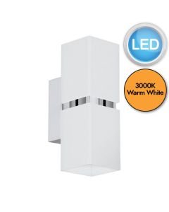 Eglo Lighting - Passa - 95377 - LED Chrome White 2 Light Wall Washer Light