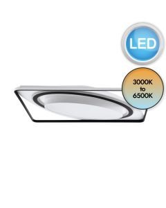 Eglo Lighting - Benalauria - 39864 - LED Black White Flush Ceiling Light