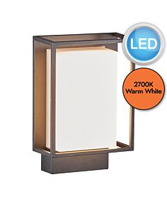Nordlux - Nestor - 49041003 - LED Black White IP44 Outdoor Half Lantern Wall Light