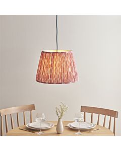 Endon Lighting - Eltham - 115260 - Aged Brass Pink Ceiling Pendant Light