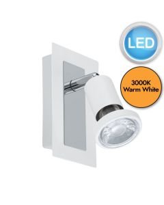 Eglo Lighting - Sarria - 94958 - LED White Chrome Spotlight