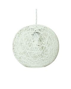 Abaca - White 10" Globe Ceiling Light Shade