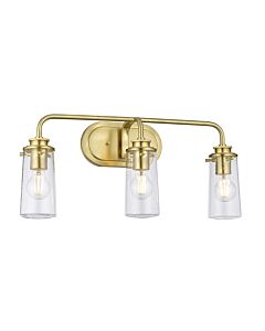 Quintiesse - QN-BRAELYN3-BB - Braelyn 3 Light Wall Light - Brushed Brass