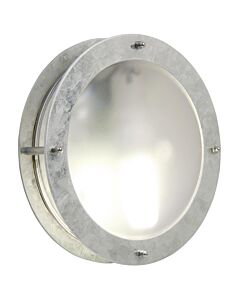 Nordlux - Malte - 21861031 - Galvanized Steel Frosted Glass IP54 Outdoor Bulkhead Light