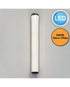 Astro Lighting - Versailles - 1380082 - LED Bronze Clear Ribbed Glass IP44 Bathroom Strip Wall Light