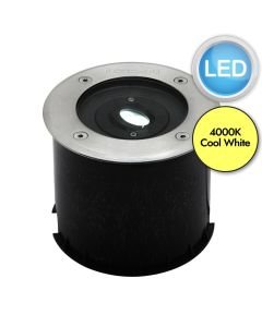 Lutec - Gea - 7703602012 - LED Black Clear Glass IP67 Outdoor Ground Light