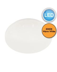 Eglo Lighting - Frania-S - 900619 - LED White IP44 Bathroom Ceiling Flush Light