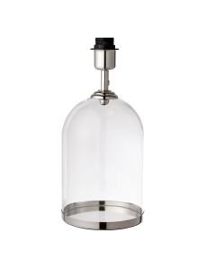 Endon Lighting - Dinton - 94367 - Nickel Clear Glass Base Only Table Lamp