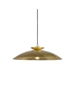 Dorsey - Hammered Brass Natural Ceiling Pendant Light
