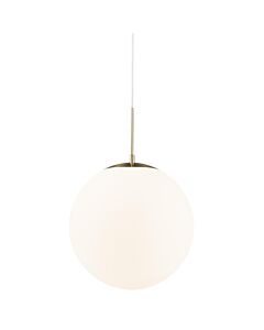 Nordlux - Grant 35 - 2010573035 - Brushed Brass Opal Glass Ceiling Pendant Light
