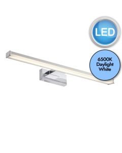 Endon Lighting - Axis - 76658 - LED Chrome Frosted IP44 Bathroom Strip Wall Light