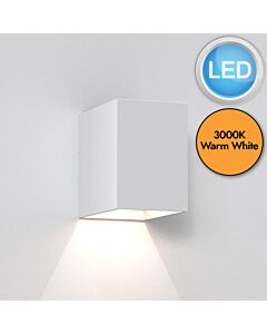 Astro Lighting - Oslo 100 LED 1298005 - IP65 Textured White Wall Light