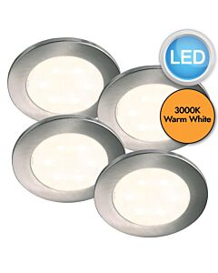 Nordlux - Set of 4 Lismore 4-Set - 76730001 - LED Chrome Clear Cabinet Kits