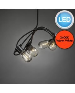 Konstsmide - Festoon LED light set 20 amber bulb - 2386-800EE