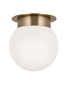 Kichler Lighting - Albers - KL-ALBERS-F-G-CPZ - Light Bronze Opal Glass Flush Ceiling Light