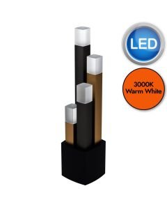 Eglo Lighting - Estanterios - 39907 - LED Black Brown White 4 Light Touch Table Lamp