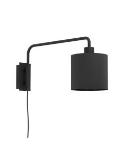 Eglo Lighting - Staiti 1 - 99348 - Black Plug In Reading Wall Light
