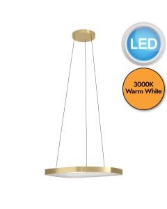 Eglo Lighting - Vallerosa - 900917 - LED Brushed Brass White Ceiling Pendant Light