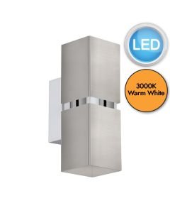 Eglo Lighting - Passa - 96264 - LED Satin Nickel Chrome 2 Light Wall Washer Light