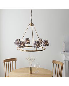 Endon Lighting - Chester - 114509 - Aged Brass Grey 6 Light Ceiling Pendant Light
