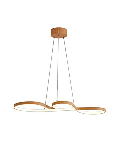 Saxton - Wood Effect LED Ceiling Pendant