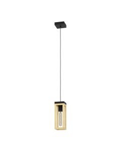 Eglo Lighting - Nafferton - 43743 - Black Wood Ceiling Pendant Light