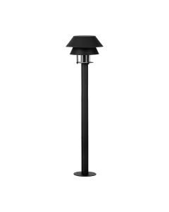Eglo Lighting - Chiappera - 900803 - Black White Clear Glass IP65 Outdoor Post Light