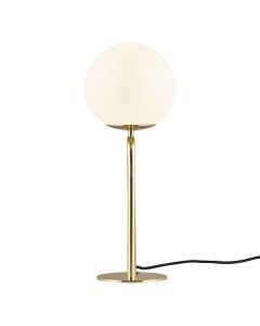 Nordlux - Shapes - 2120055035 - Brushed Brass Opal Glass Table Lamp