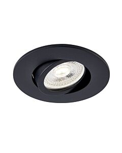 Saxby Lighting - Saxby ShieldONE 75 - 109806 & 111578 - Black Tilt Recessed Fire Rated Ceiling Downlight