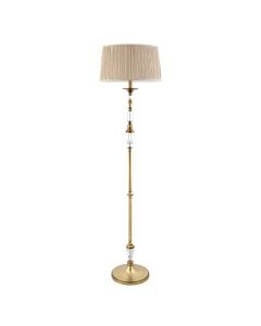 Interiors 1900 - Polina - 70811 - Antique Brass Beige Floor Lamp